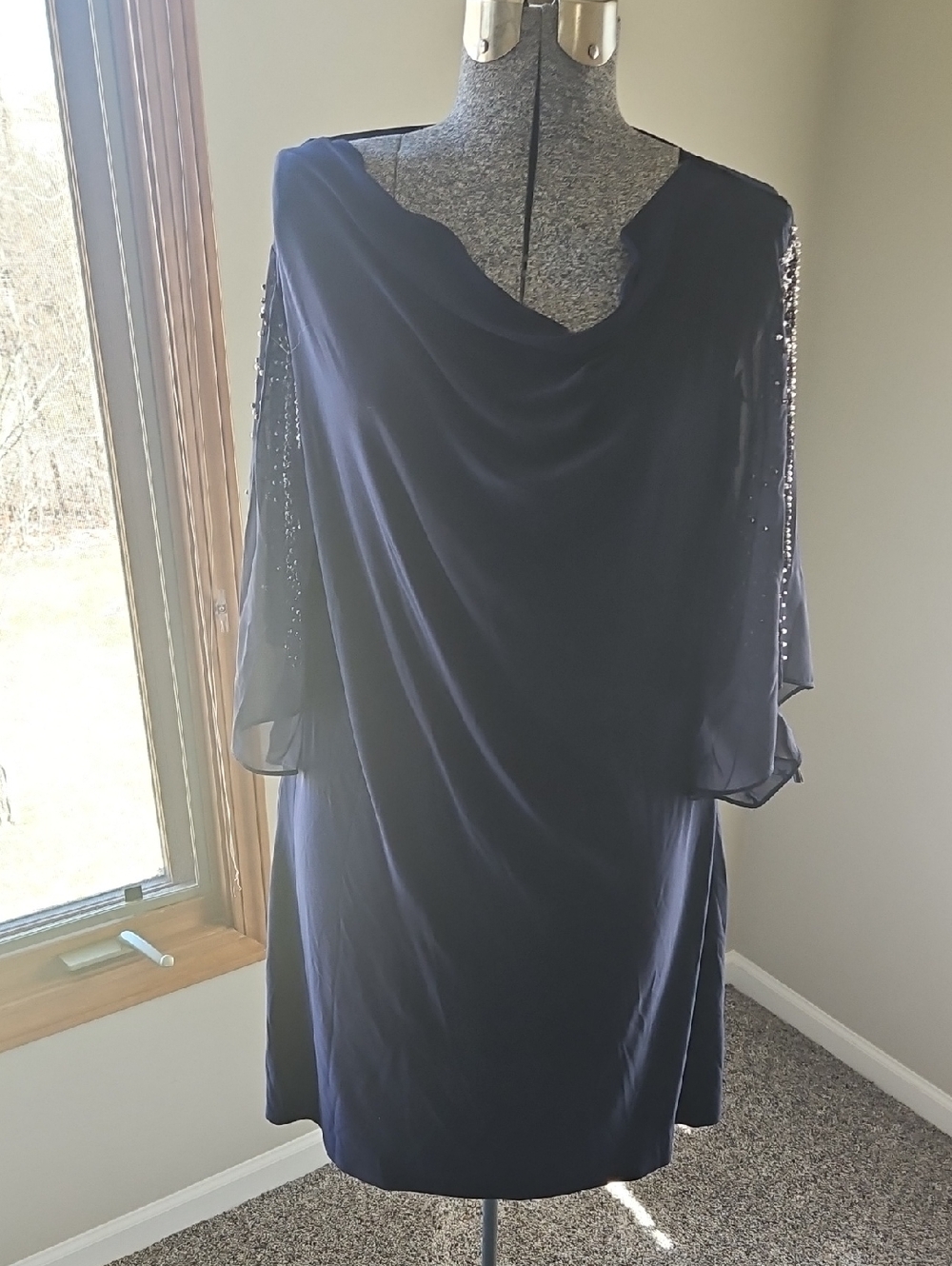 MSK Embellished Split-sleeve Sheath Dress - Picture 6 of 10
